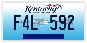 F4L592  license plate in KY