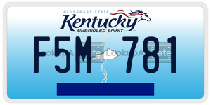 F5M781  license plate in KY