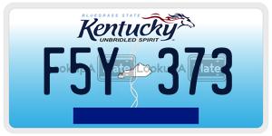 F5Y373  license plate in KY