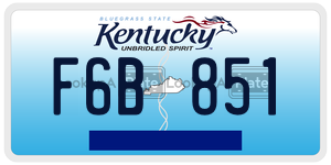F6B851  license plate in KY