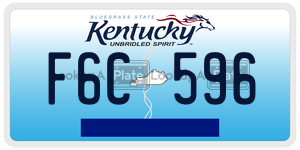 F6C596  license plate in KY