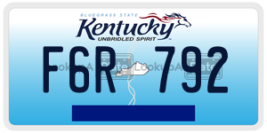 F6R792  license plate in KY