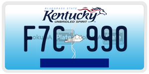 F7C990  license plate in KY