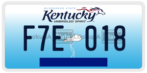 F7E018  license plate in KY