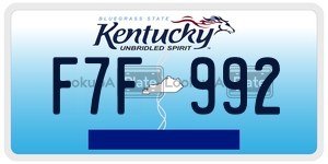 F7F992  license plate in KY