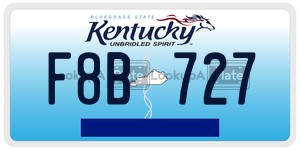 F8B727  license plate in KY
