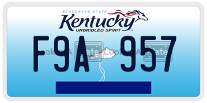 F9A957  license plate in KY