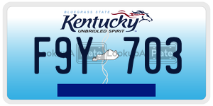 F9Y703  license plate in KY