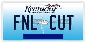 FNLCUT  license plate in KY