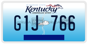 G1J766  license plate in KY