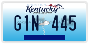 G1N445  license plate in KY