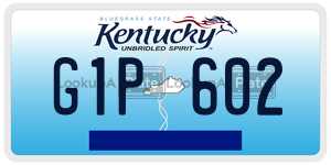 G1P602  license plate in KY