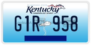G1R958  license plate in KY