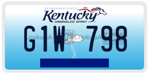 G1W798  license plate in KY
