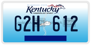 G2H612  license plate in KY