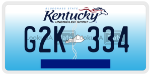 G2K334  license plate in KY