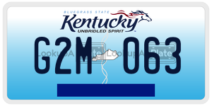 G2M063  license plate in KY