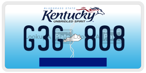 G3G808 license plate in Kentucky