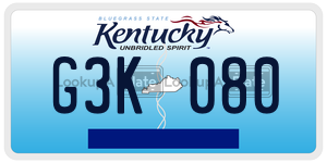 G3K080  license plate in KY