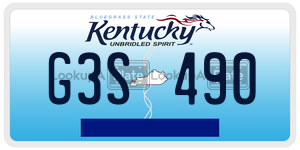 G3S490  license plate in KY