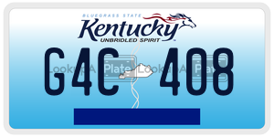 G4C408  license plate in KY