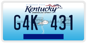 G4K431  license plate in KY