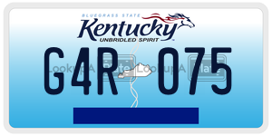 G4R075  license plate in KY