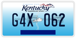 G4X062  license plate in KY