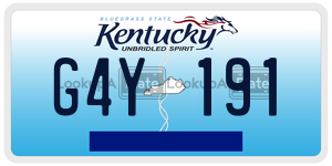 G4Y191  license plate in KY