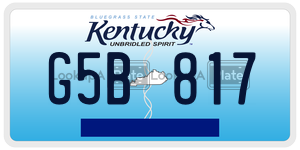 G5B817 license plate in Kentucky