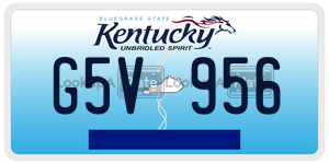 G5V956  license plate in KY