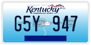 G5Y947 license plate in Kentucky