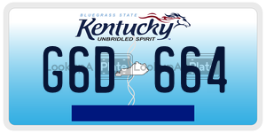 G6D664  license plate in KY