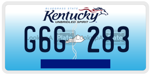 G6G283  license plate in KY