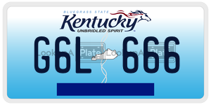 G6L666  license plate in KY