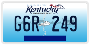 G6R249  license plate in KY