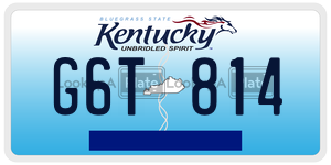 G6T814  license plate in KY