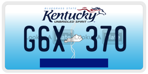 G6X370  license plate in KY
