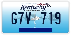 G7V719  license plate in KY