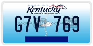G7V769  license plate in KY