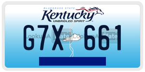 G7X661  license plate in KY