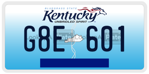 G8E601  license plate in KY