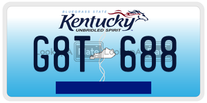 G8T688  license plate in KY