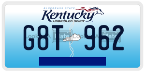 G8T962  license plate in KY