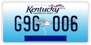 G9G006  license plate in KY