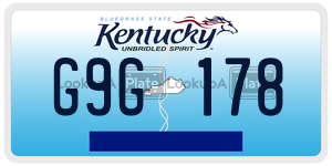 G9G178  license plate in KY