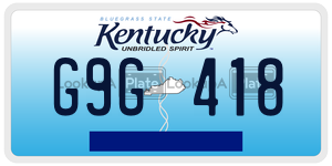 G9G418  license plate in KY