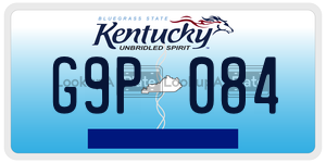 G9P084  license plate in KY