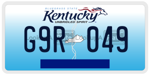G9R049  license plate in KY