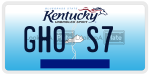 GHOS7  license plate in KY